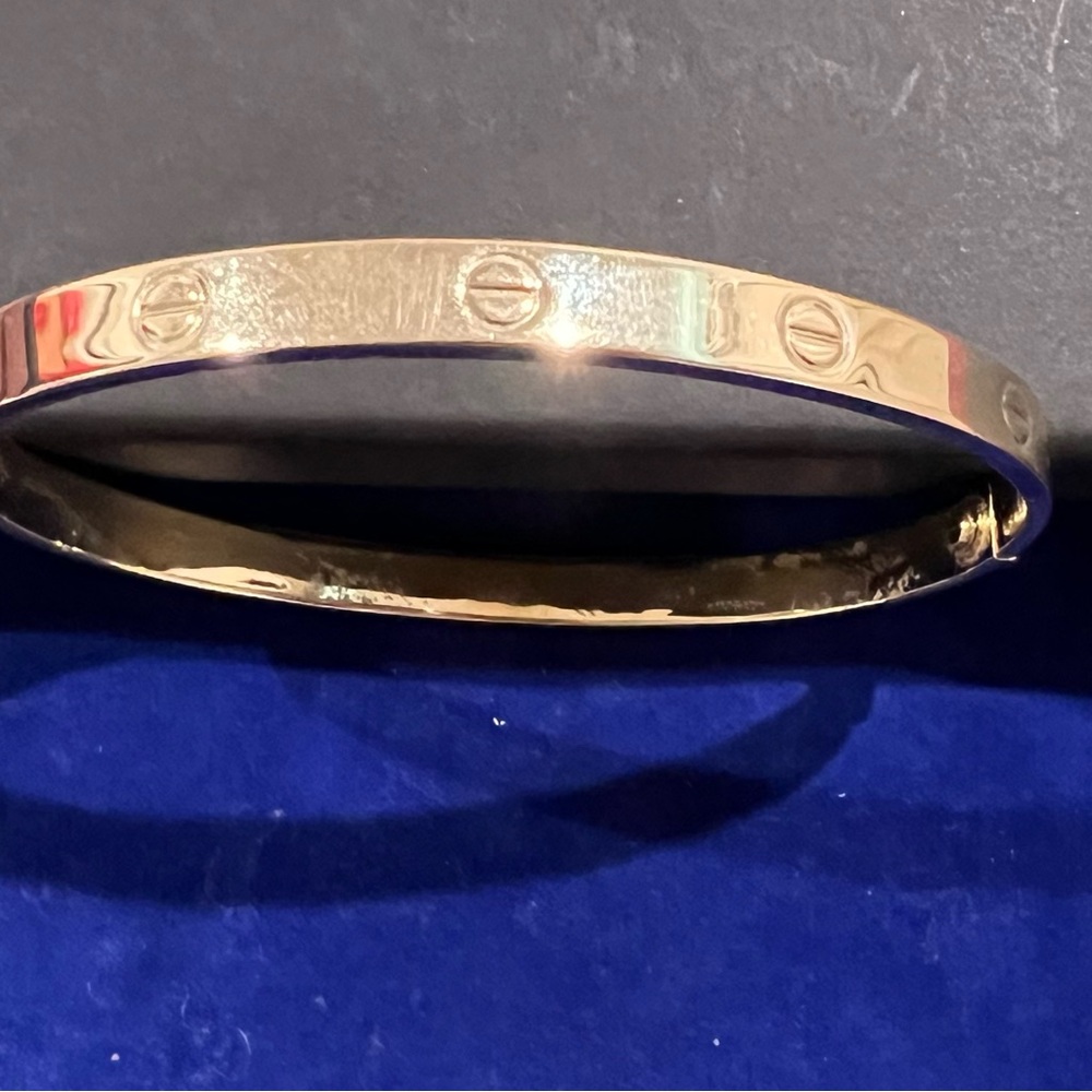 14kt Yellow Gold Screw Bracelet